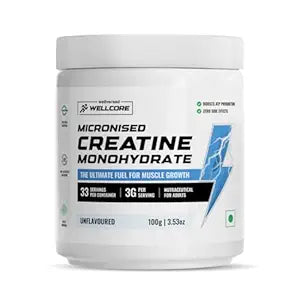 Wellcore - Pure Micronised Creatine Monohydrate Powder