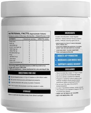 Wellcore - Pure Micronised Creatine Monohydrate Powder