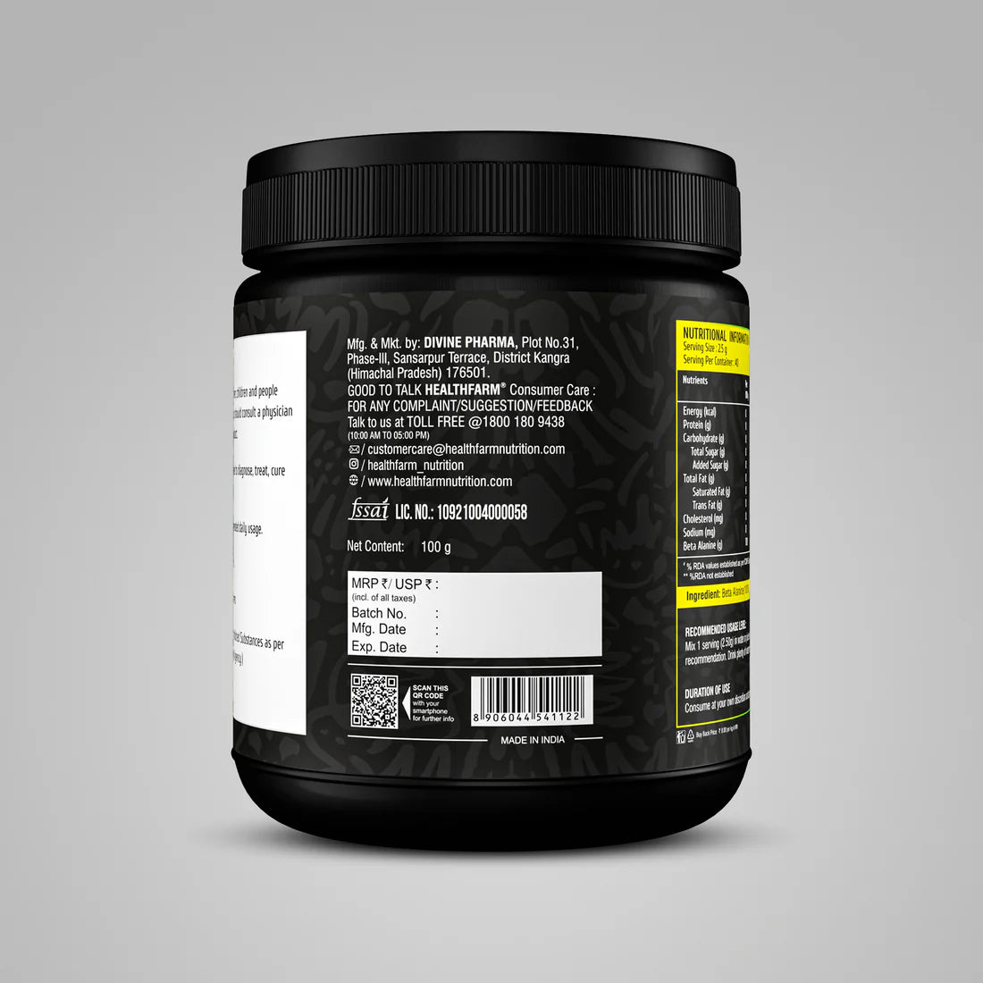 Healthfarm Beta Alanine