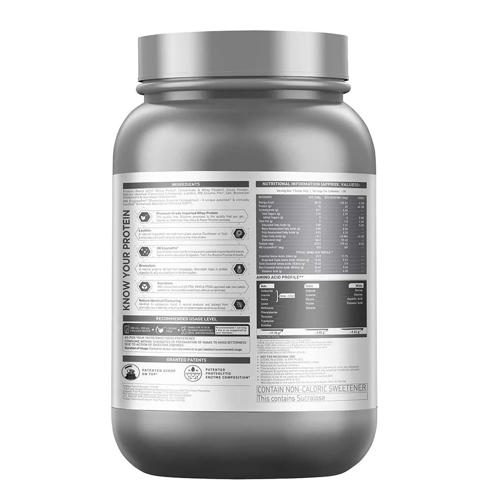 MuscleBlaze Biozyme Performance Whey Protein Powder