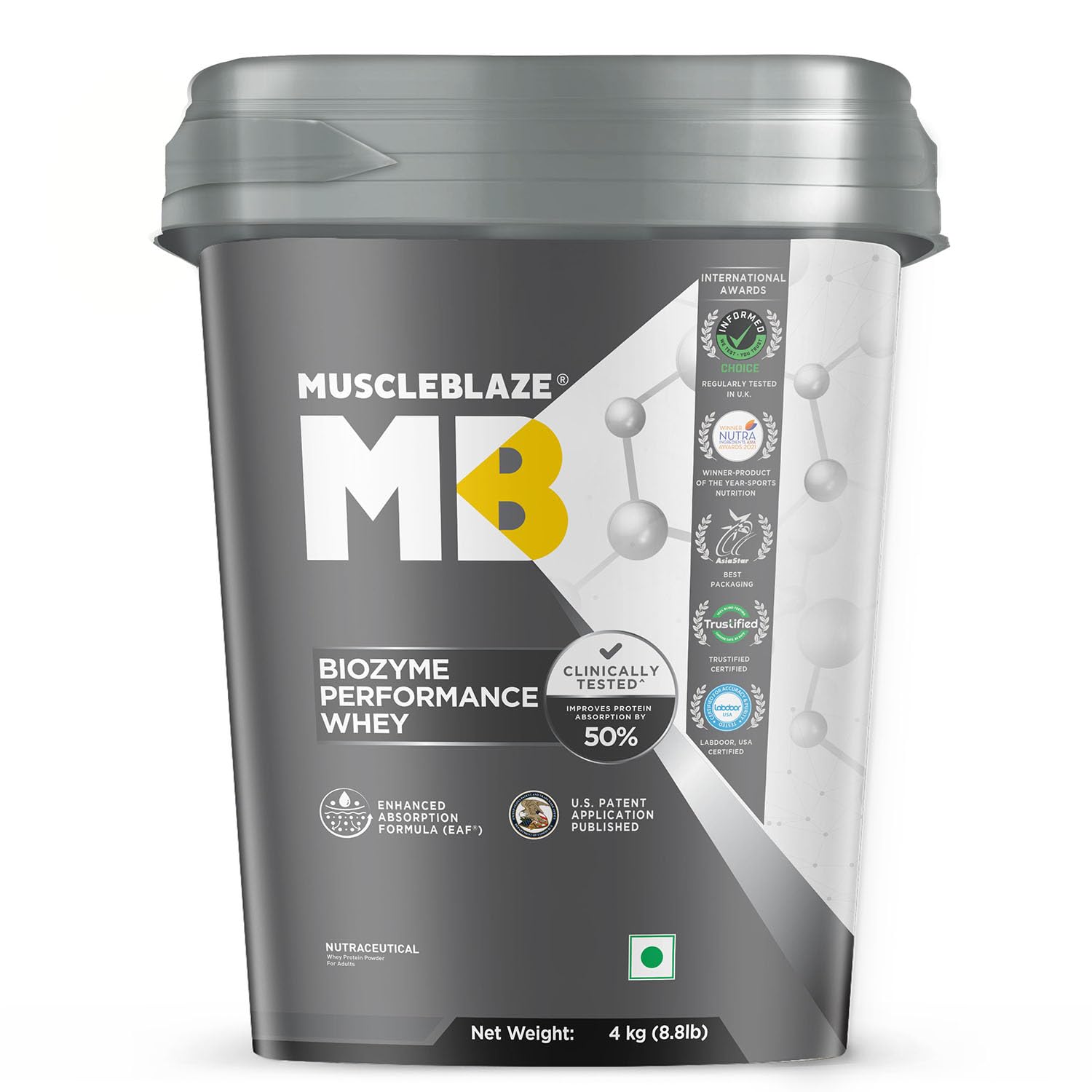 MuscleBlaze Biozyme Performance Whey Protein Powder