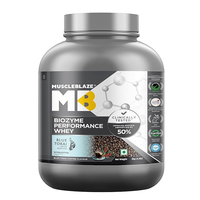 MuscleBlaze Biozyme Performance Whey Protein Powder