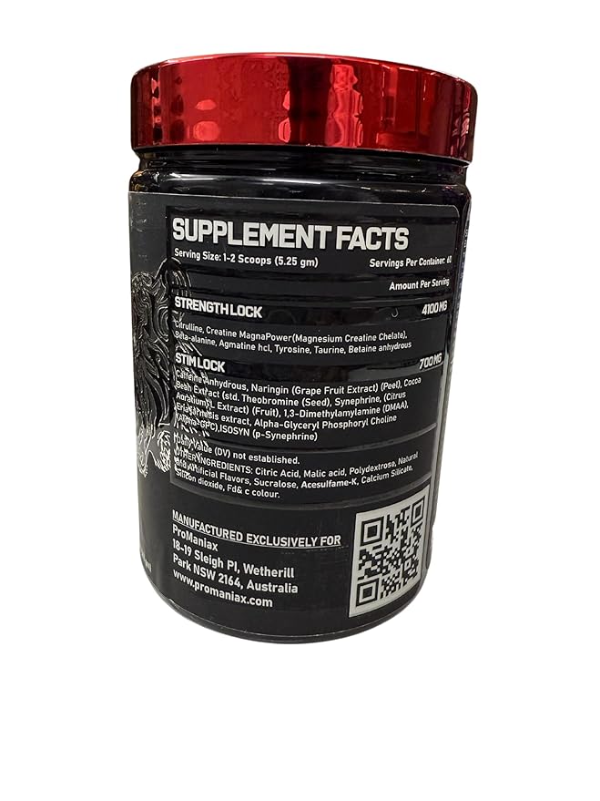 ProManiax Blood Lock Stim Loaded Electrifying Pre-Workout