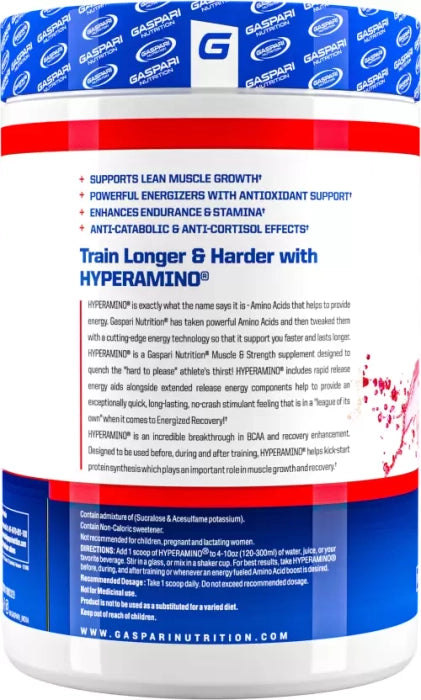 Gaspari Nutrition Hyper Amino 60 Servings