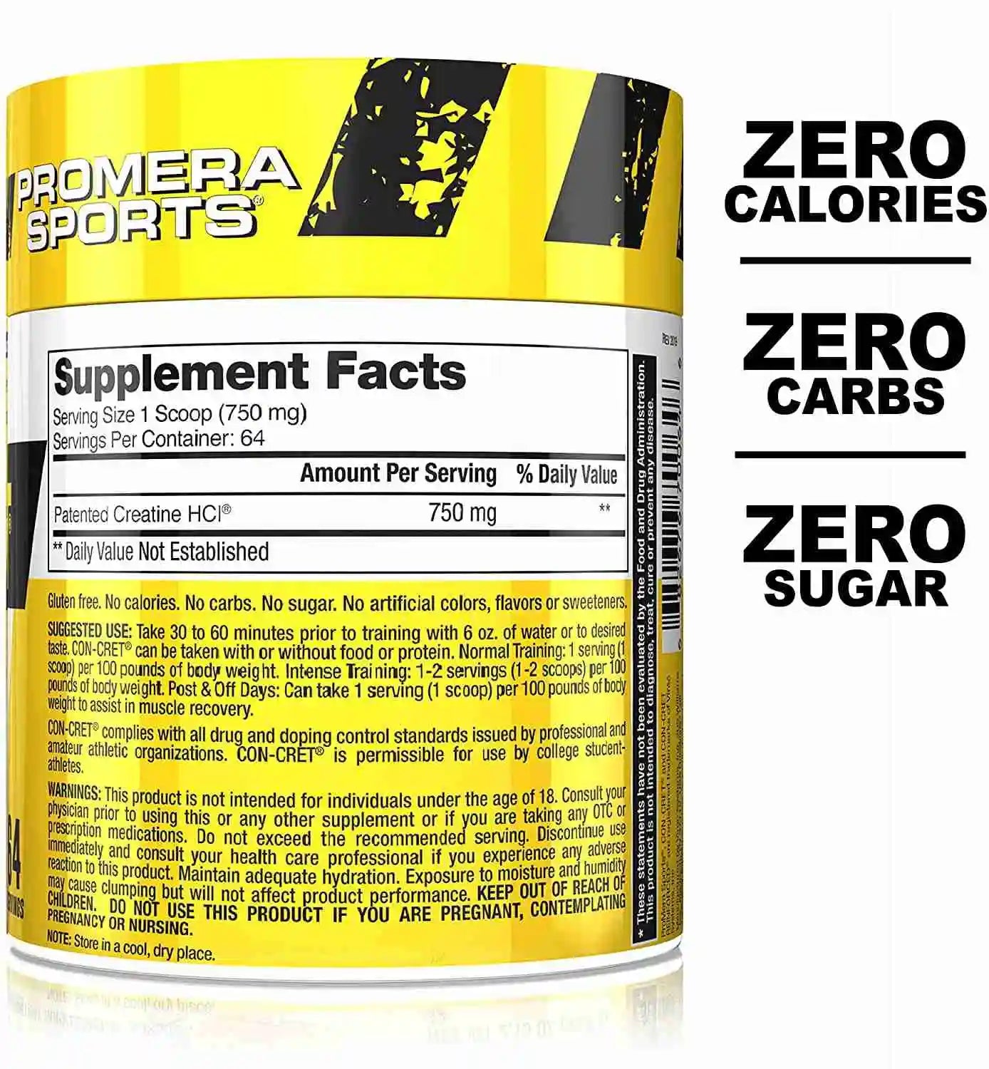 Promera Sports CON-CRET Patented Creatine HCL