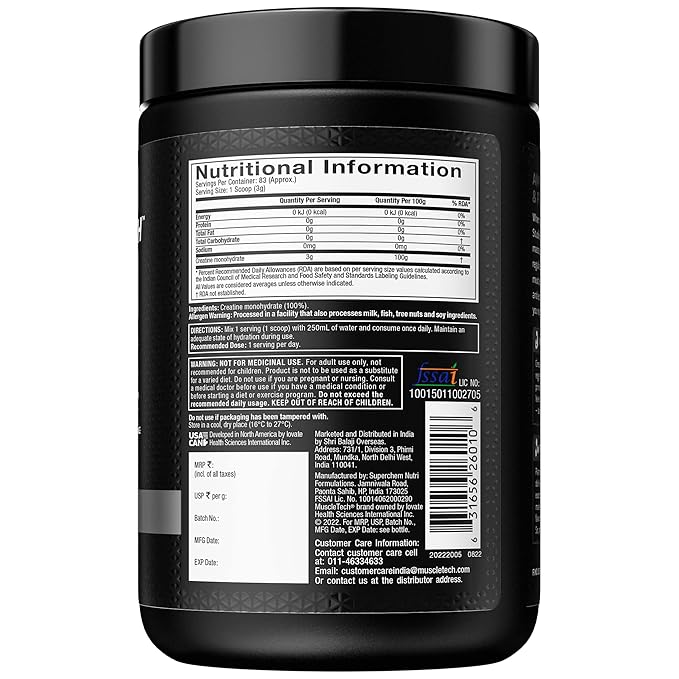 Muscletech Platinum 100% Creatine Powder