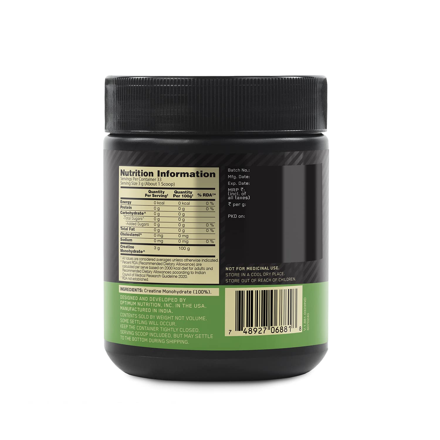 Optimum Nutrition (ON) Micronized Creatine Powder