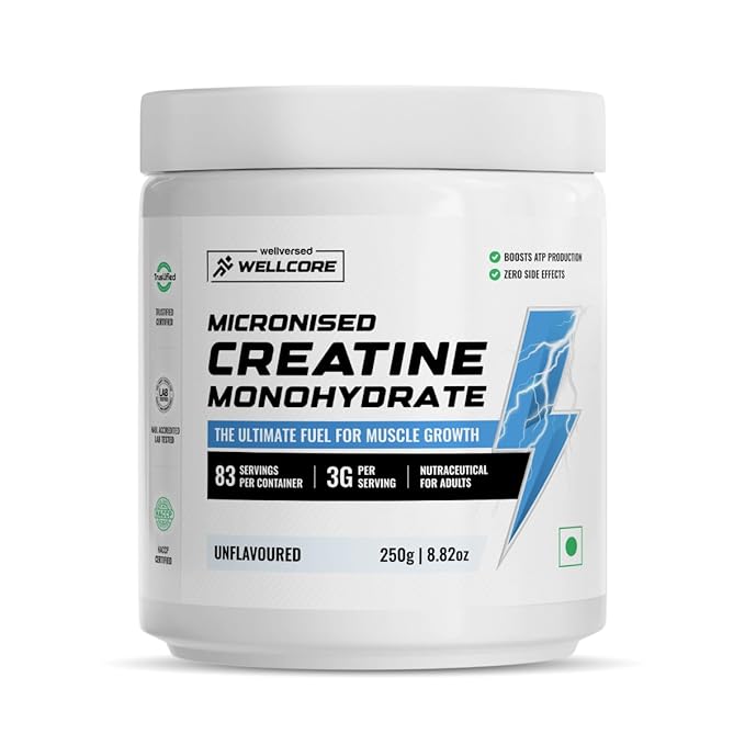 Wellcore - Pure Micronised Creatine Monohydrate Powder