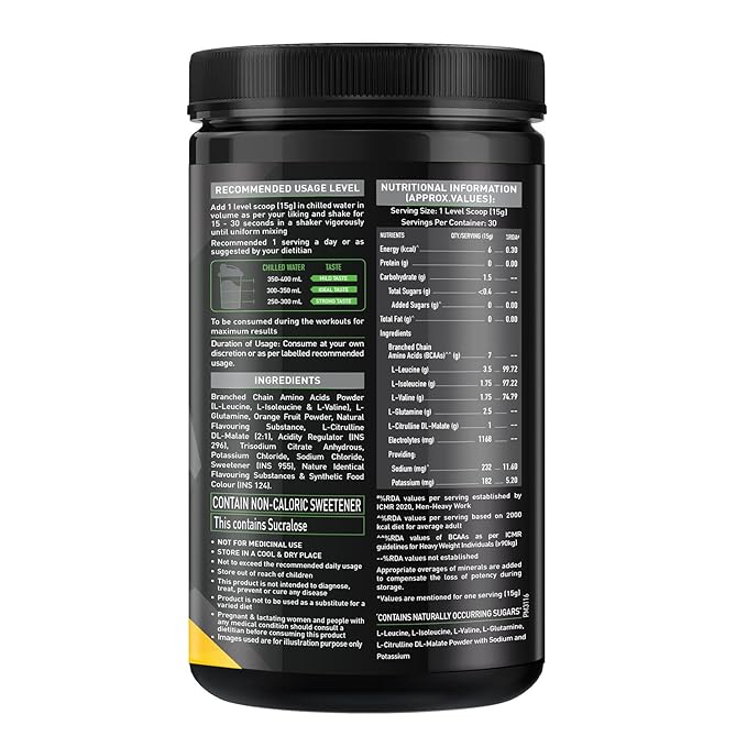 MuscleBlaze BCAA Pro Powder, Powerful Intra Workout