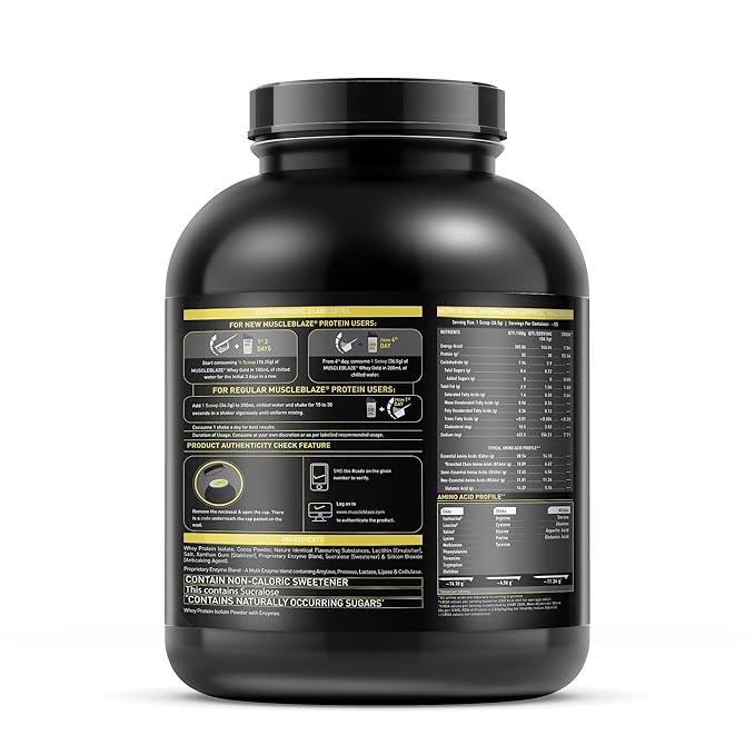 MuscleBlaze Whey Gold, 100% Whey Protein Isolate