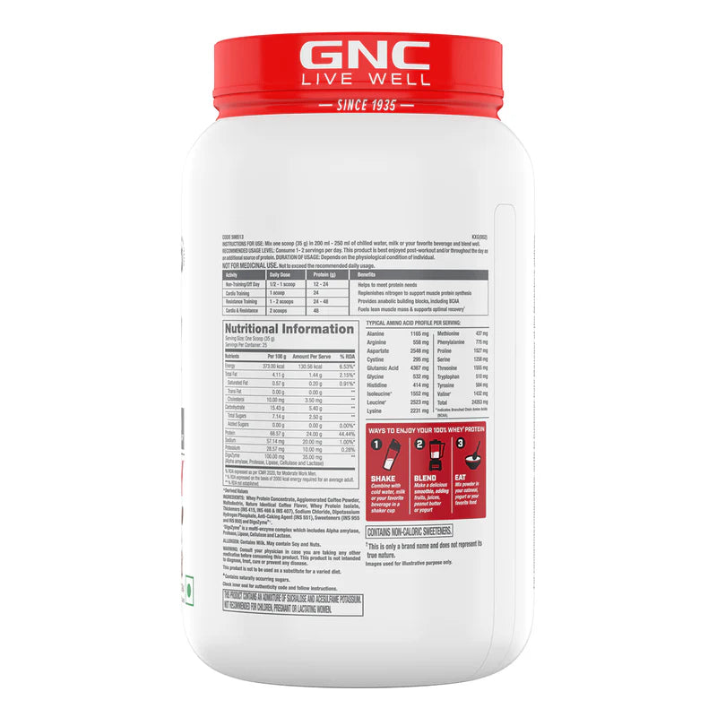 GNC Pro Performance 100% Whey Protein
