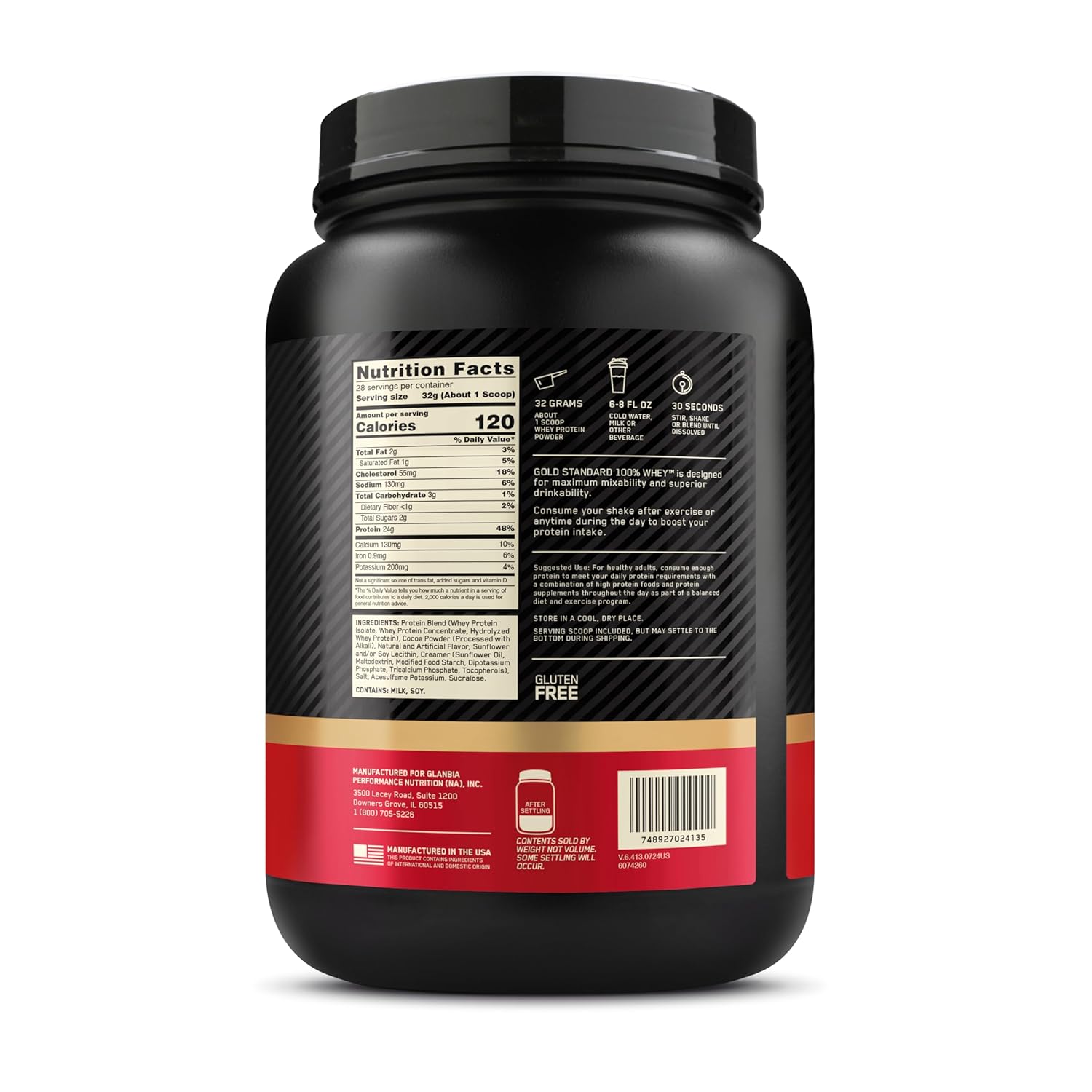 Optimum Nutrition (ON) Gold Standard 100% Whey Protein Powder