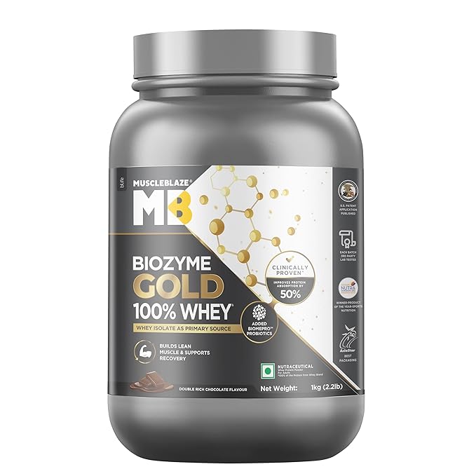 MuscleBlaze Biozyme Gold 100% Whey Protein