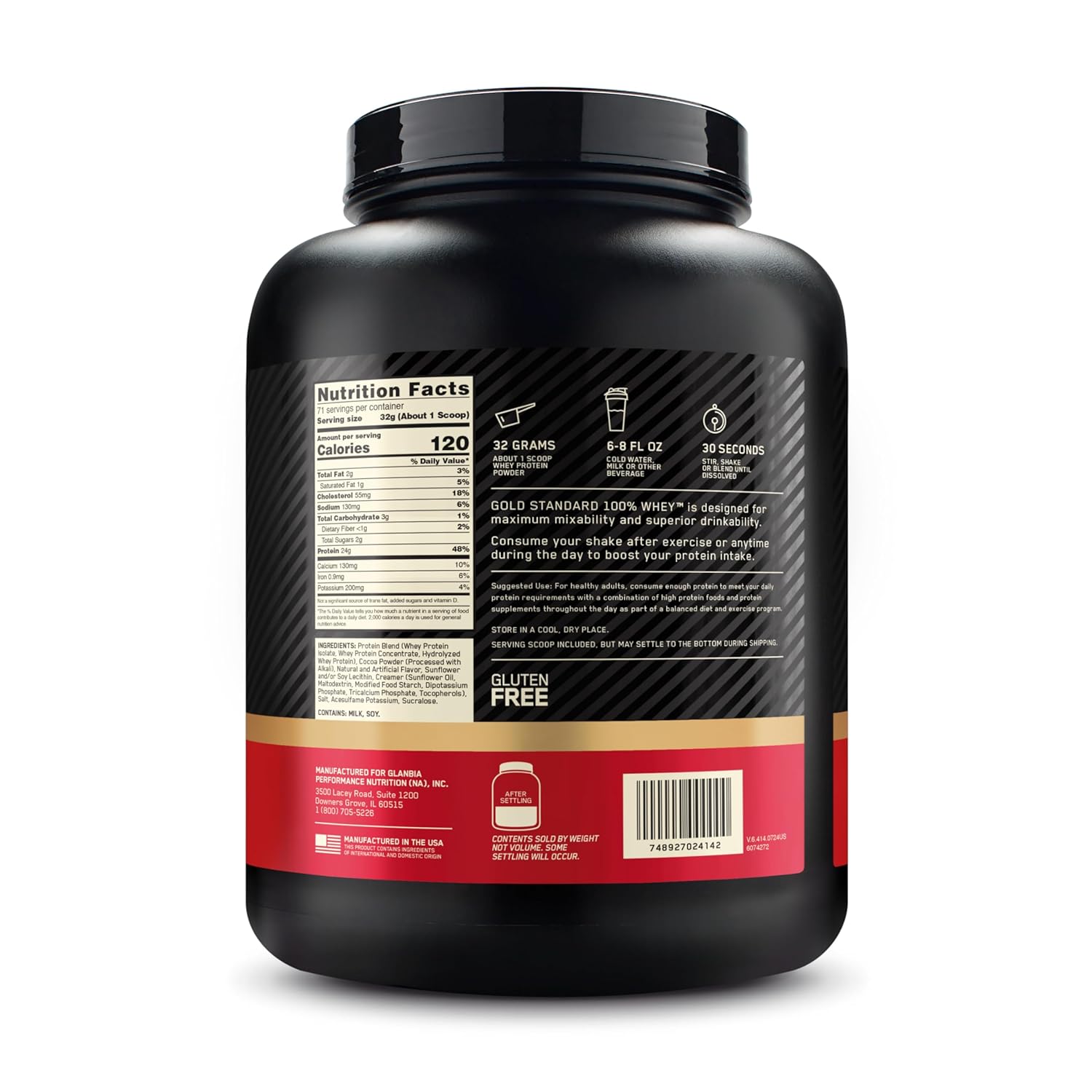 Optimum Nutrition (ON) Gold Standard 100% Whey Protein Powder