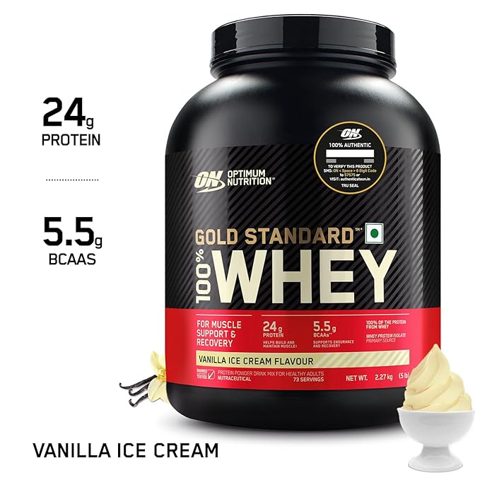 Optimum Nutrition (ON) Gold Standard 100% Whey Protein Powder