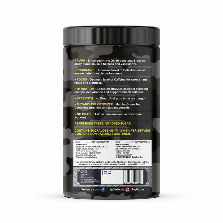 Bigflex Pre-Workout Nuke 2.0 Advanced Formulation