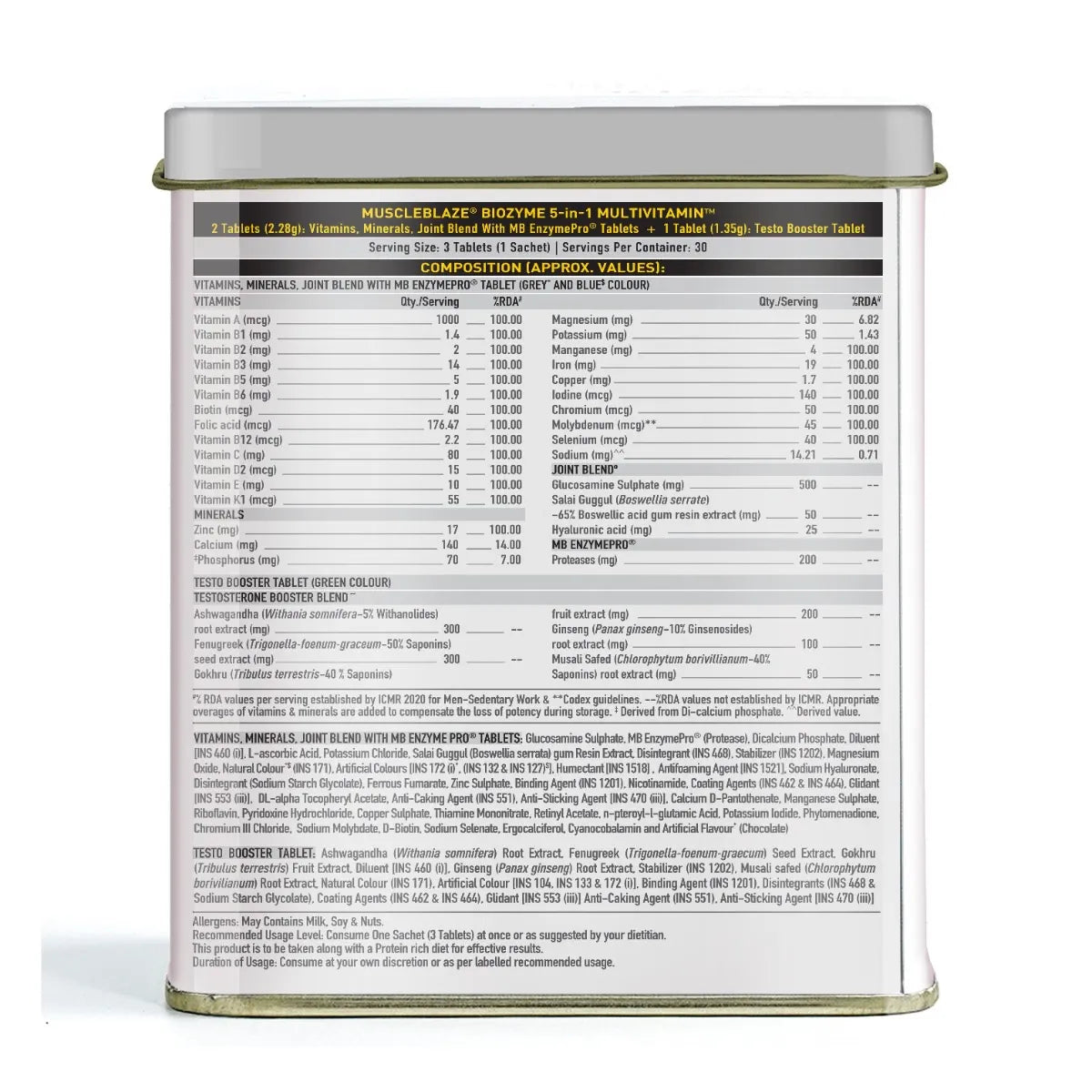 MuscleBlaze MB Biozyme Daily Multivitamin