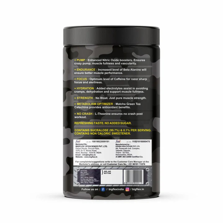 Bigflex Pre-Workout Nuke 2.0 Advanced Formulation
