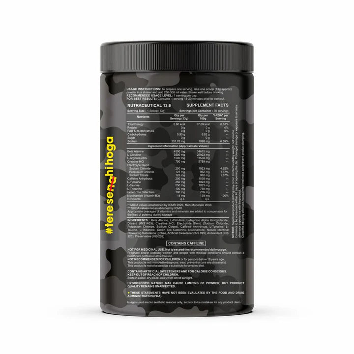 Bigflex Pre-Workout Nuke 2.0 Advanced Formulation