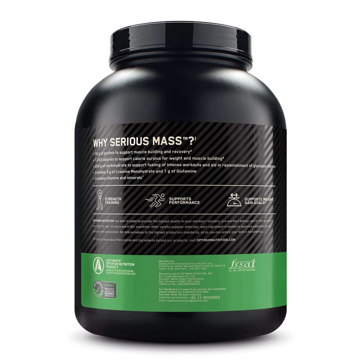 OPTIMUM NUTRITION (ON) Serious Mass Gainer powder (Veg)