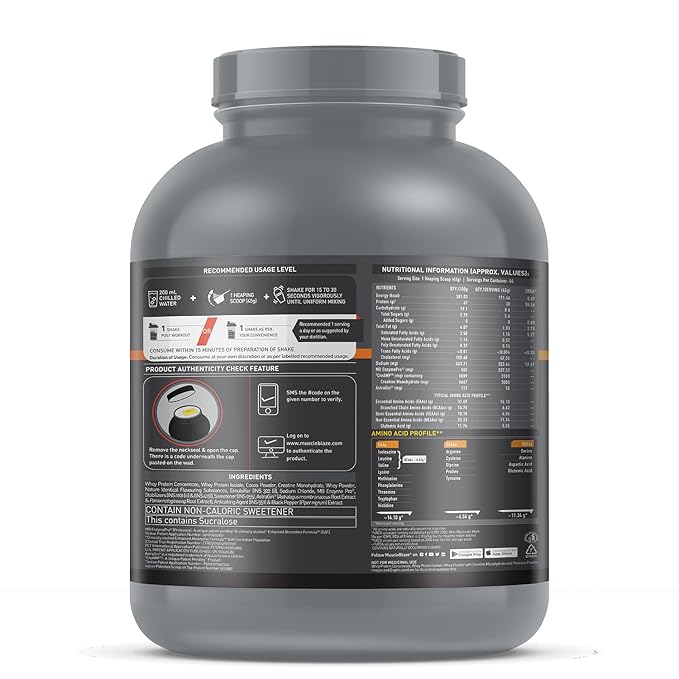 MuscleBlaze Biozyme Whey Protein PR Powder