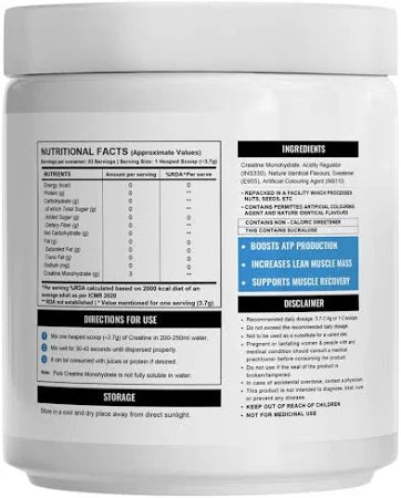 Wellcore - Pure Micronised Creatine Monohydrate Powder