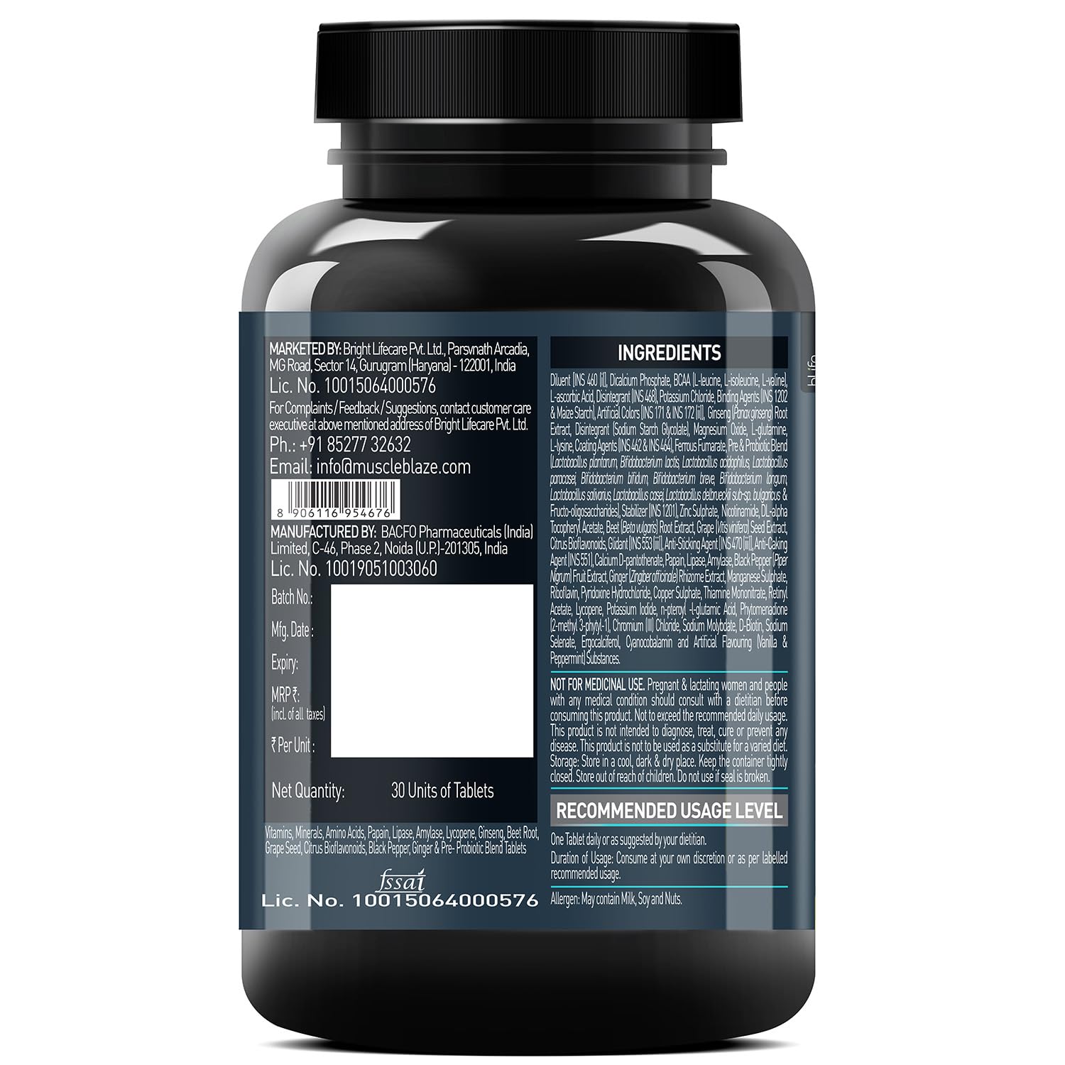 MuscleBlaze MB-Vite Daily Multivitamin