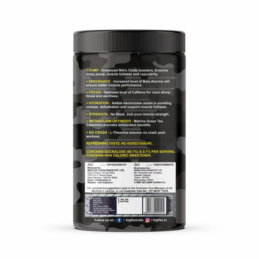 Bigflex Pre-Workout Nuke 2.0 Advanced Formulation