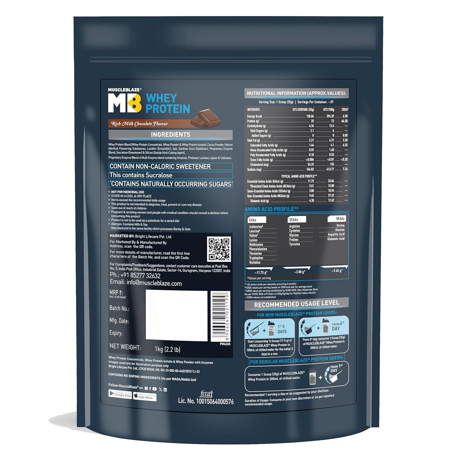 MuscleBlaze 100% Whey Protein