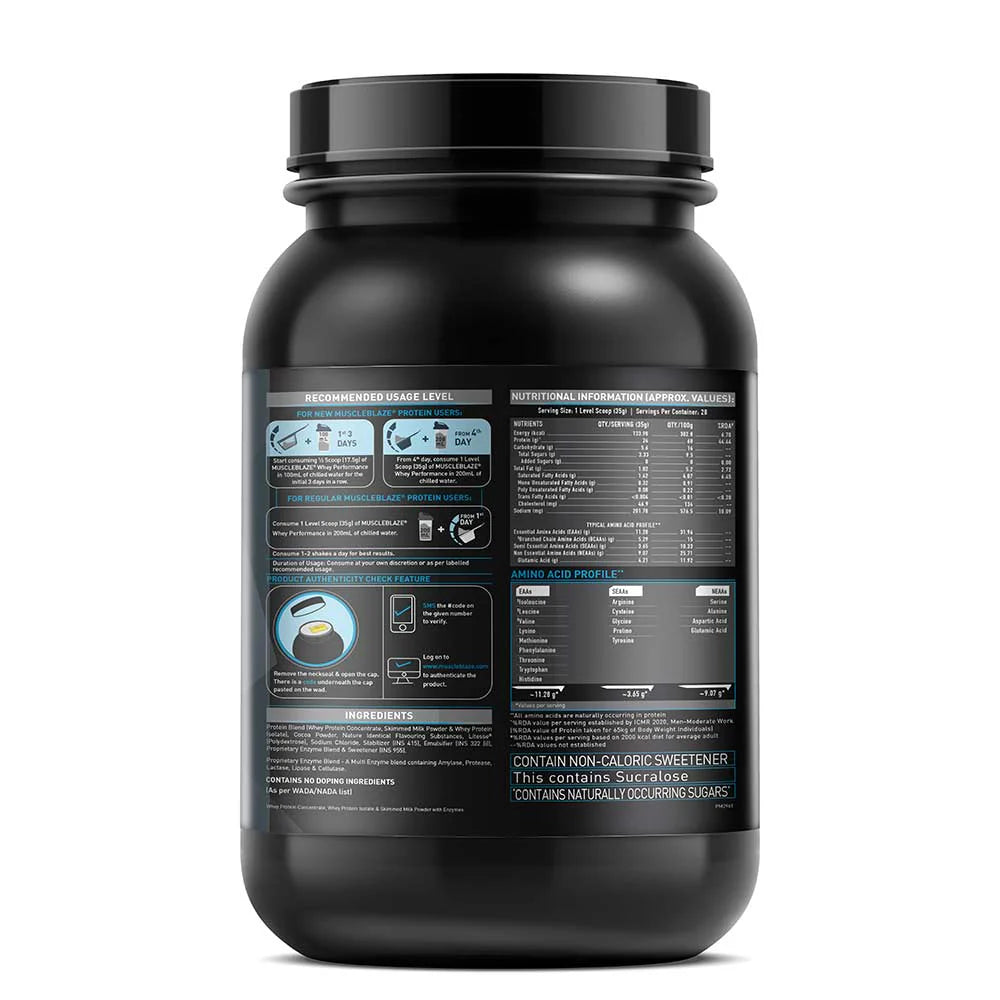 MUSCLEBLAZE Whey Performance Whey Protein