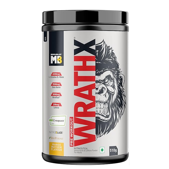 MuscleBlaze Pre Workout WrathX With Creapure